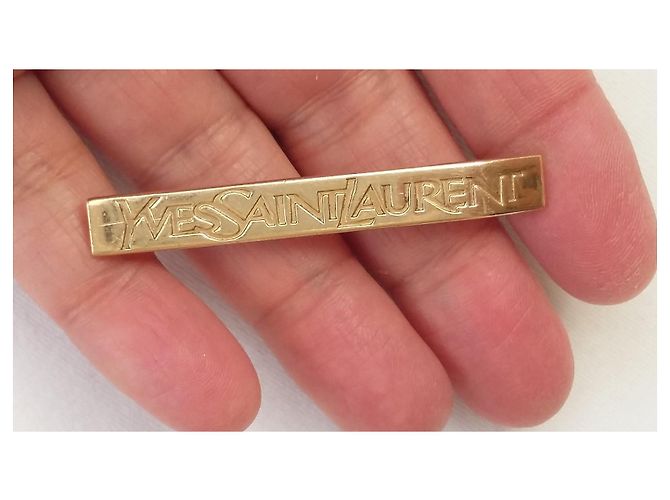 Yves Saint Laurent Ottime condizioni e placcato in oro certificato D'oro Gold hardware - vista 10