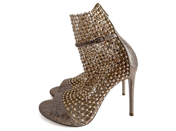 Rene Caovilla Sandali in pelle Galaxia 10.5 39 Metallici Metallico - vista 2