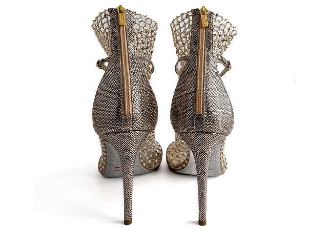 Rene Caovilla Sandali in pelle Galaxia 10.5 39 Metallici Metallico - vista 4