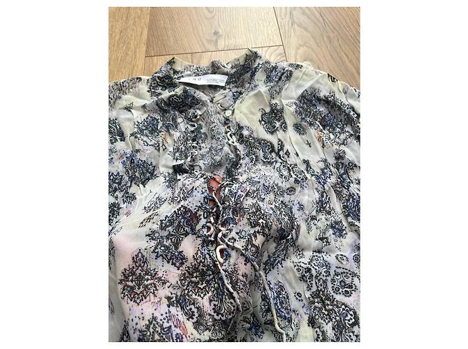 Iro Bluse aus Viskose Blau Grau - Ansicht 2