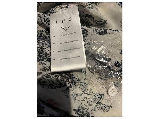 Iro Bluse aus Viskose Blau Grau - Ansicht 3