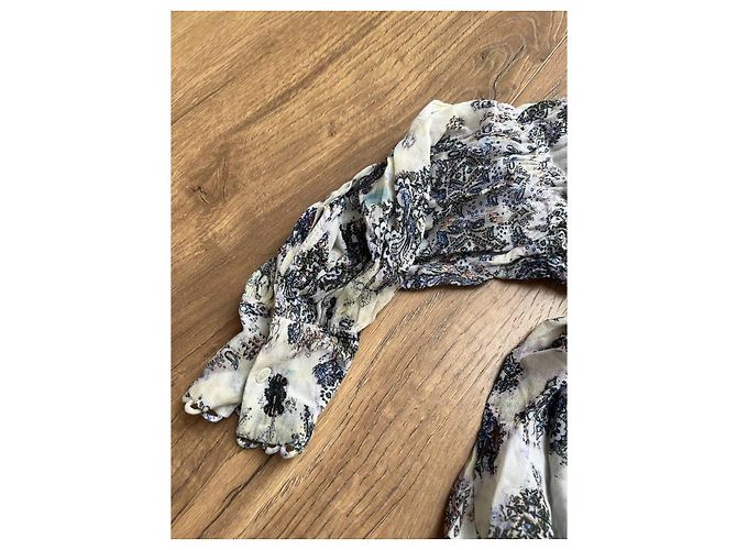 Iro Bluse aus Viskose Blau Grau - Ansicht 5