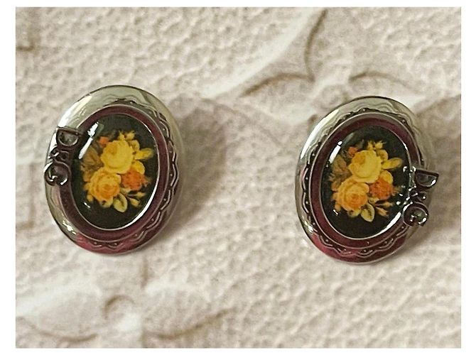 DOLCE & GABBANA ovale Ohrringe mit viktorianischem Camee Mehrfarben - Ansicht 10