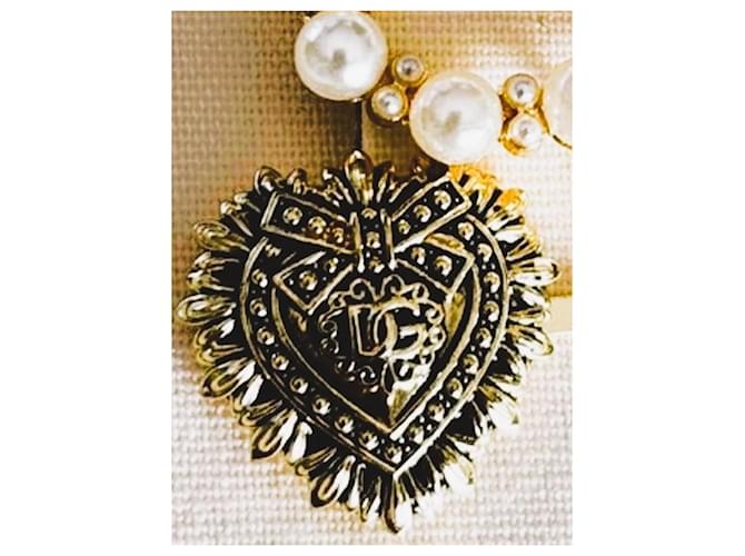 Stupendo set quattro forcine gioiello per capelli DOLCE & GABBANA "Devotion" D'oro - vista 2