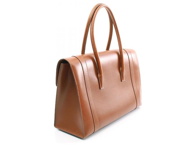 Hermès Hermes Drag 37 Handtasche Braun Cognac - Ansicht 3