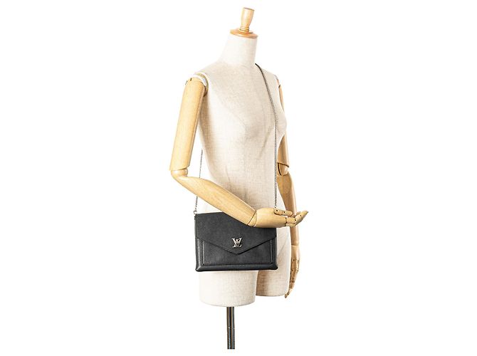 Twist Pochette MyLockMe Chain nera Louis Vuitton Nero - vista 15