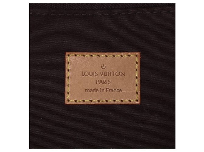 Louis Vuitton Monogram Vernis Rosso Bellevue GM Bordò - vista 5
