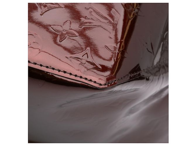 Louis Vuitton Monogram Vernis Rosso Bellevue GM Bordò - vista 8