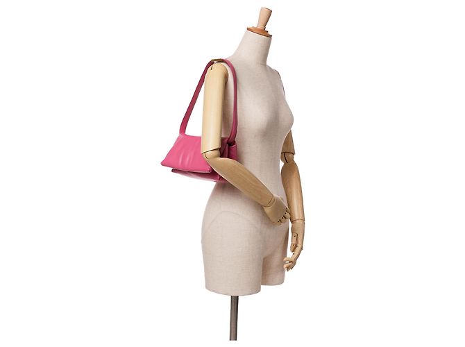Marni Rosa Piccola Borsa in Pelle Prisma - vista 11