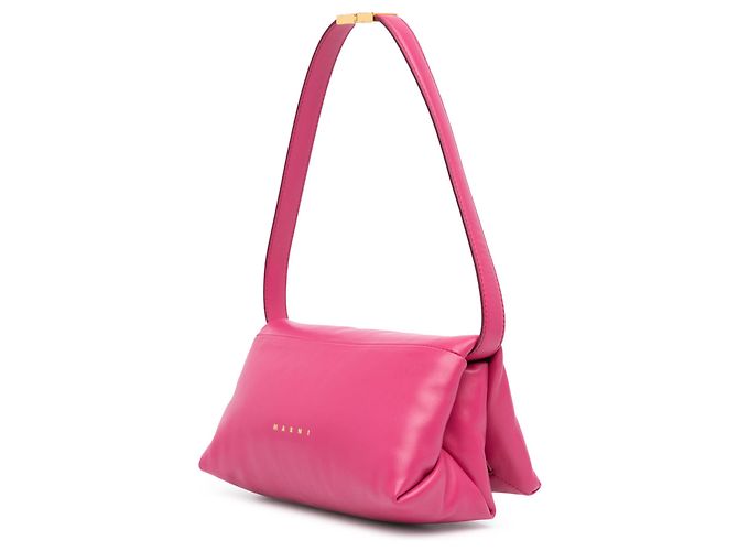 Marni Rosa Piccola Borsa in Pelle Prisma - vista 2