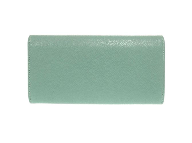Chanel Coco Mark Mintgrünes langes Portemonnaie - Ansicht 3