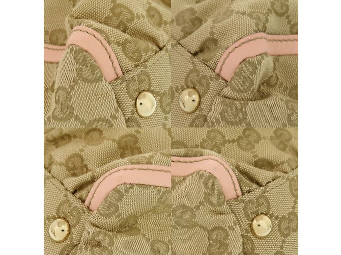 Gucci Abby GG Canvas Lederhandtasche Pink Beige - Ansicht 5