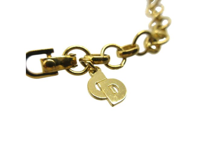Collana choker in metallo dorato Christian Dior D'oro - vista 5