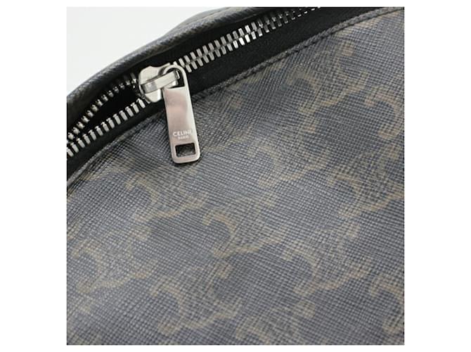Céline Celine Triomphe Canvas Rucksack Braun Schwarz - Ansicht 11