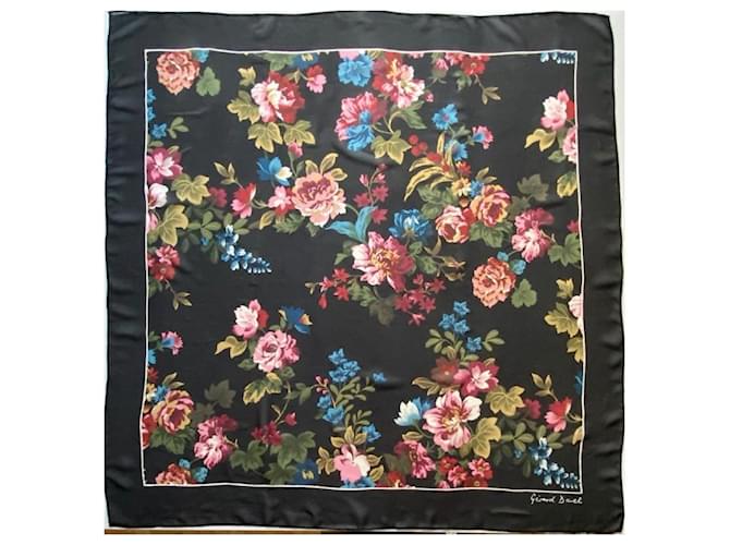 Sciarpa Gerard Darel in chiffon di seta floreale Multicolore - vista 7