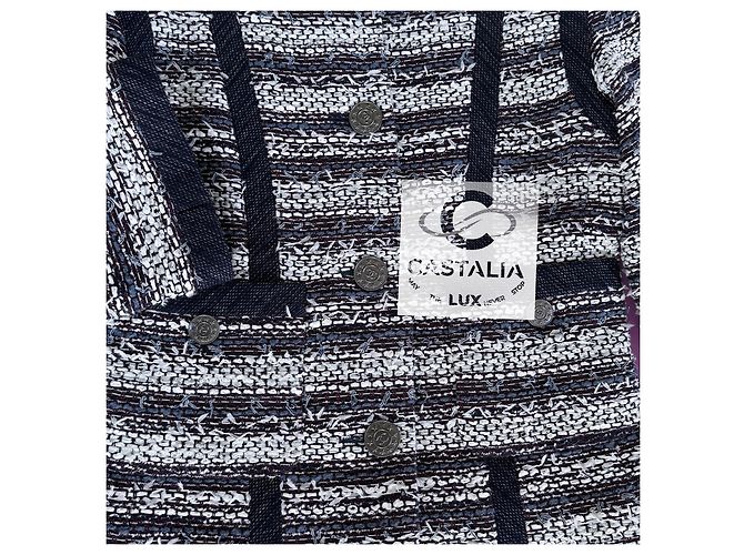 Chanel Tweedjacke mit CC Sternknöpfen Paris / Singapur Mehrfarben - Ansicht 10