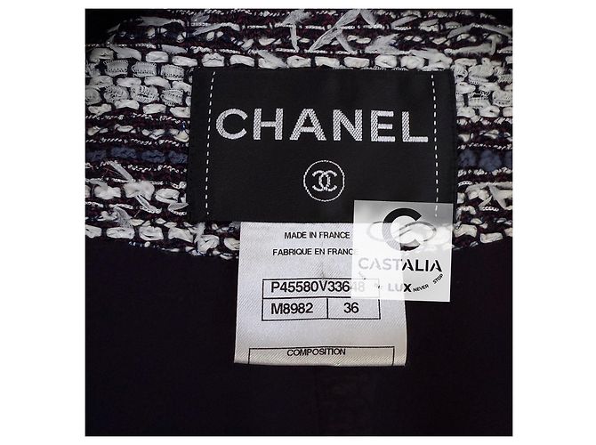 Chanel Tweedjacke mit CC Sternknöpfen Paris / Singapur Mehrfarben - Ansicht 13
