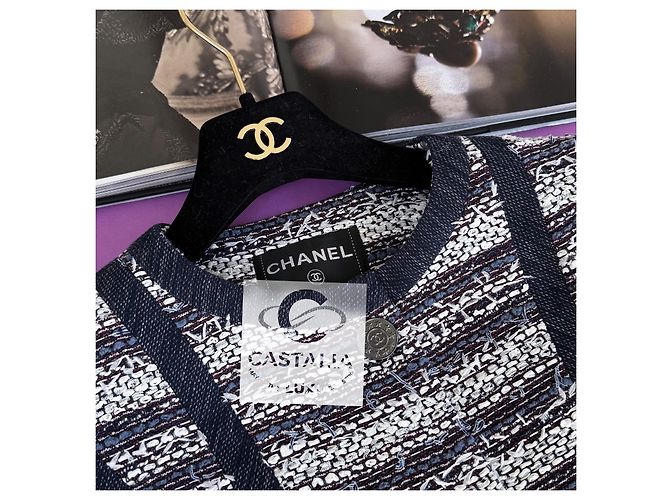 Chanel Tweedjacke mit CC Sternknöpfen Paris / Singapur Mehrfarben - Ansicht 5