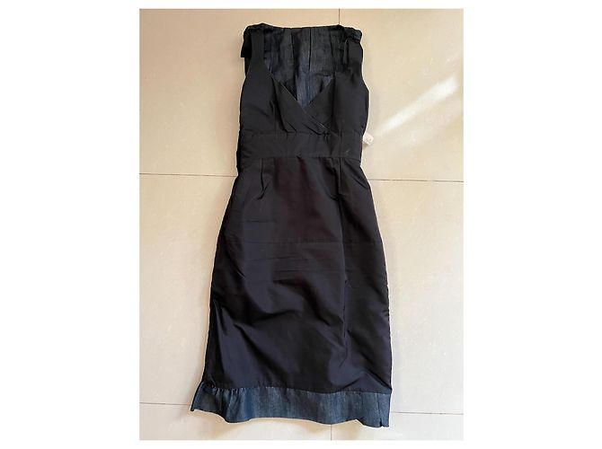 Vestido Louis Vuitton Azul de Algodón 38FR - vista 14