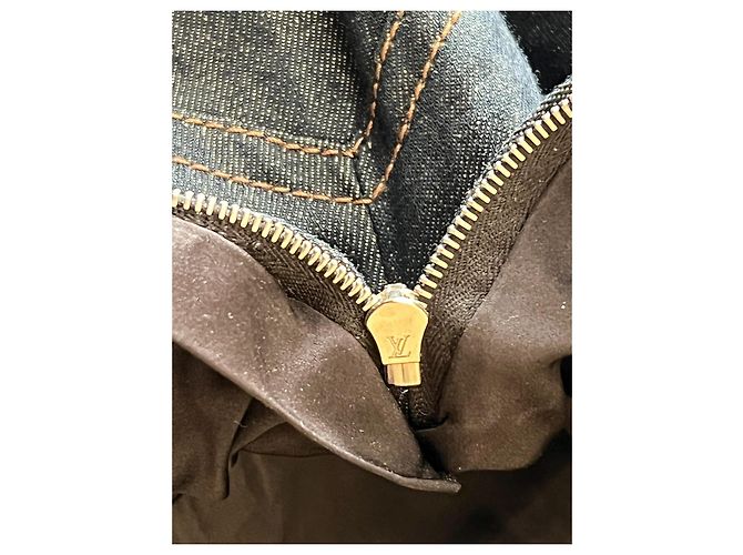 Vestido Louis Vuitton Azul de Algodón 38FR - vista 7