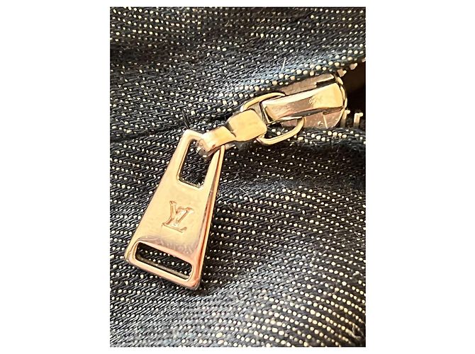 Vestido Louis Vuitton Azul de Algodón 38FR - vista 8