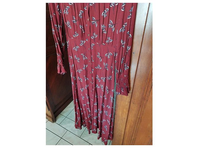 Vestido Flore burdeos Ba&sh XS/34 - vista 10