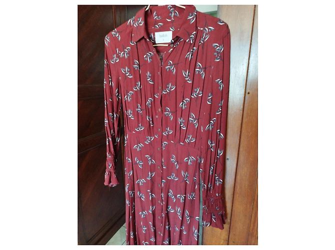 Vestido Flore burdeos Ba&sh XS/34 - vista 11