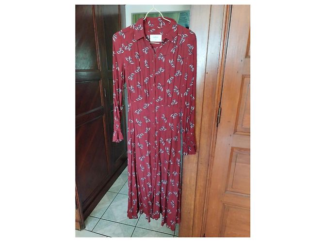 Vestido Flore burdeos Ba&sh XS/34 - vista 12