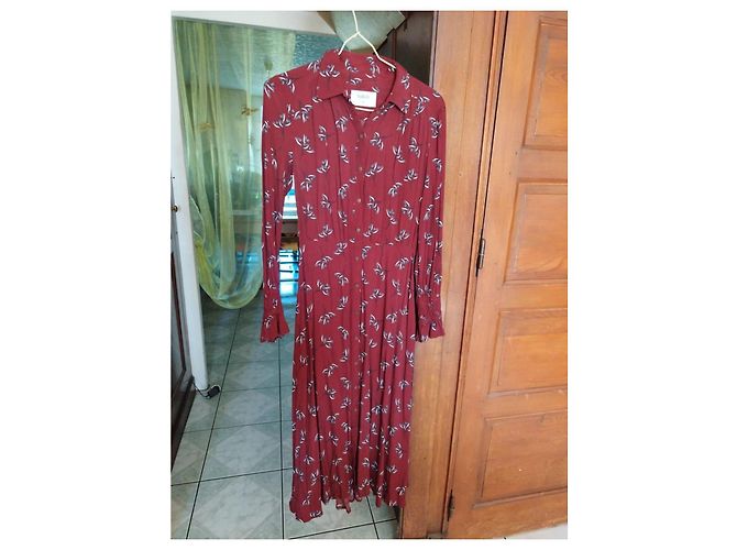 Vestido Flore burdeos Ba&sh XS/34 - vista 13