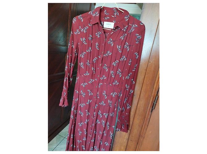 Vestido Flore burdeos Ba&sh XS/34 - vista 7