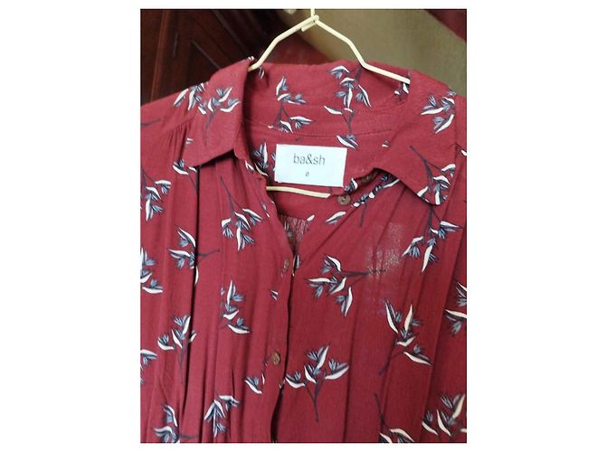 Vestido Flore burdeos Ba&sh XS/34 - vista 9