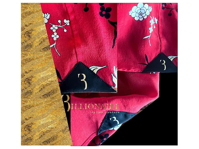 Billionaire Camicia di seta "Rosso Cina" - vista 8