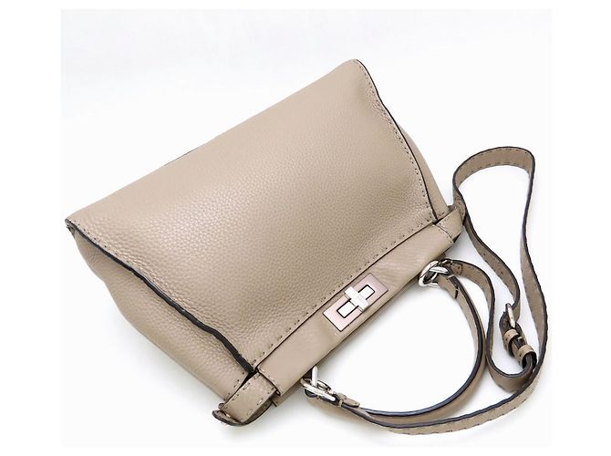 Borsa Fendi Peekaboo 8BN290 Grigio - vista 3