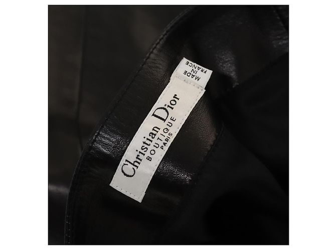 Christian Dior Rock aus Lammleder schwarz Auth am8156 - Ansicht 11