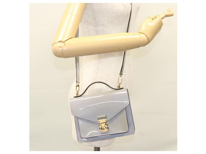 LOUIS VUITTON Vernis Monceau BB Borsa a Mano 2way Lila M90112 LV Auth 120203 Porpora - vista 26