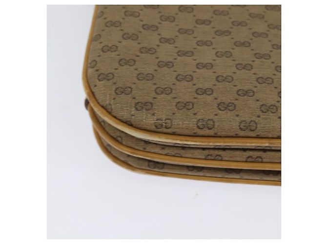 Gucci Borsa a Spalla Micro GG Supreme in PVC Pelle Beige 001 406 1780 Auth bs24523 - vista 12