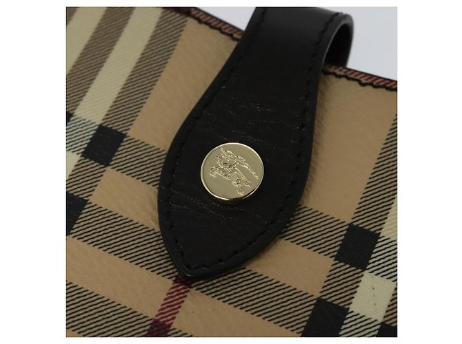 Custodia per iPad Burberry Nova Check PVC Beige Oro Auth 116045 D'oro - vista 12