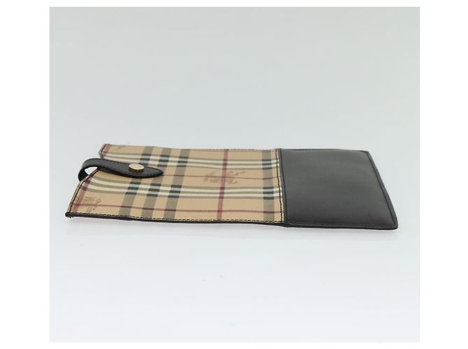 Custodia per iPad Burberry Nova Check PVC Beige Oro Auth 116045 D'oro - vista 4