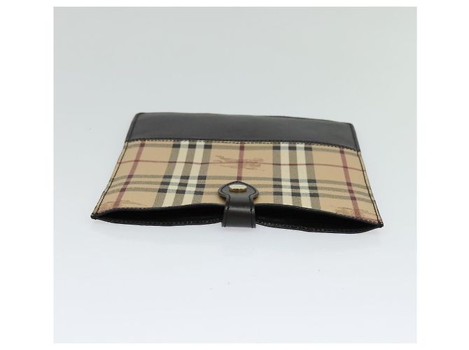 Custodia per iPad Burberry Nova Check PVC Beige Oro Auth 116045 D'oro - vista 6