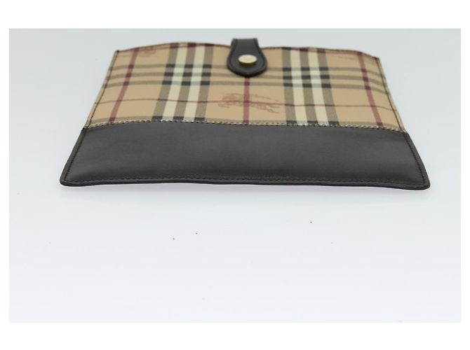Custodia per iPad Burberry Nova Check PVC Beige Oro Auth 116045 D'oro - vista 7