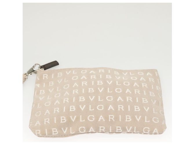 Bulgari BVLGARI Logo Mania Tote Bag aus Canvas Beige Auth BA1523 - Ansicht 21