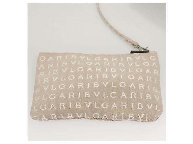 Bulgari BVLGARI Logo Mania Tote Bag aus Canvas Beige Auth BA1523 - Ansicht 22