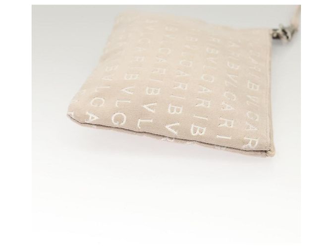 Bulgari BVLGARI Logo Mania Tote Bag aus Canvas Beige Auth BA1523 - Ansicht 23