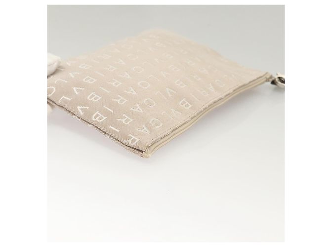 Bulgari BVLGARI Logo Mania Tote Bag aus Canvas Beige Auth BA1523 - Ansicht 24