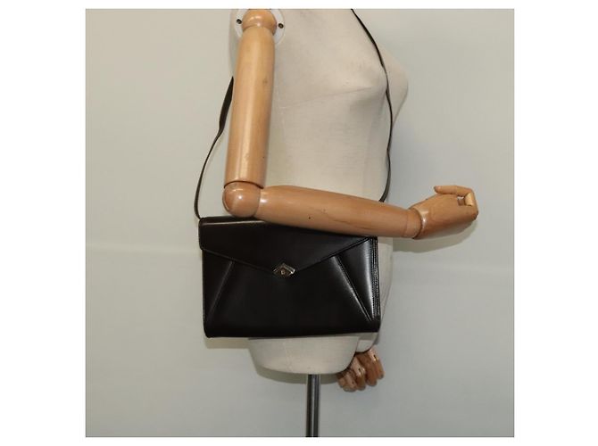 Borsa a Spalla BALLY in Pelle Marrone Scuro Oro Auth BA1161 D'oro - vista 21