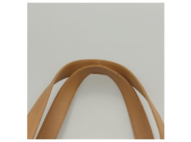 CHANEL Schultertasche aus Kaviarleder Beige CC Auth bs24445 - Ansicht 8