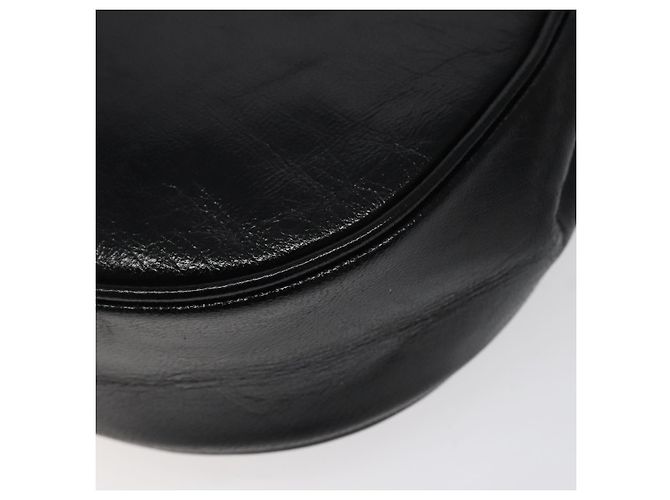 SAINT LAURENT Borsa a Spalla in Pelle Embossed Nera Oro Auth BA1084 Nero D'oro - vista 12