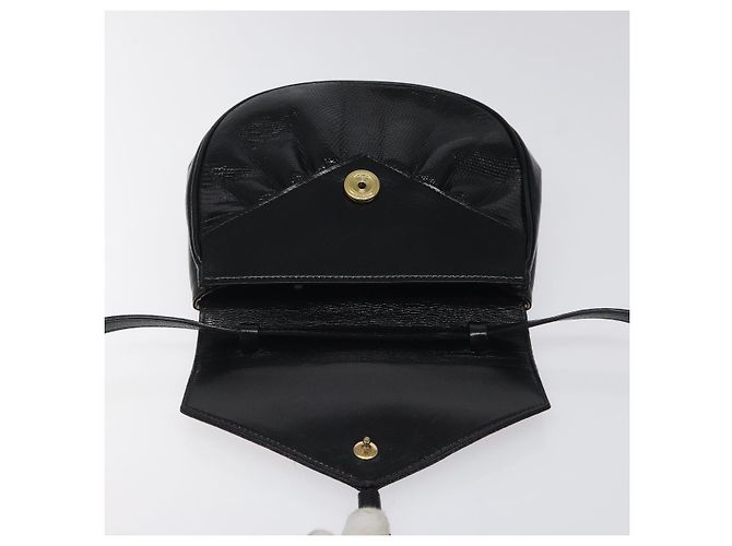 SAINT LAURENT Borsa a Spalla in Pelle Embossed Nera Oro Auth BA1084 Nero D'oro - vista 15