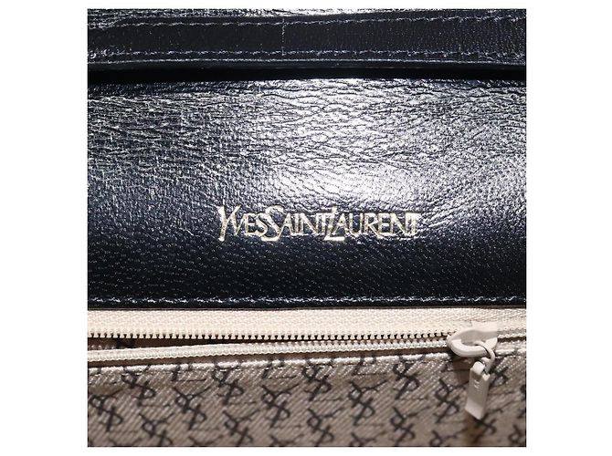 SAINT LAURENT Borsa a Spalla in Pelle Embossed Nera Oro Auth BA1084 Nero D'oro - vista 16
