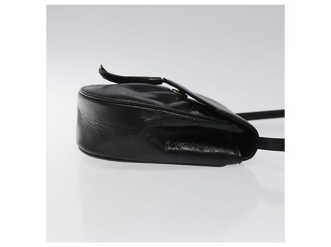 SAINT LAURENT Borsa a Spalla in Pelle Embossed Nera Oro Auth BA1084 Nero D'oro - vista 4